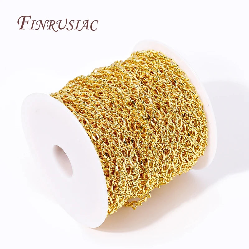 18K Gold Plated Brass Chains Bulk – DIY Jewelry Findings Jewelry Chain Findings P3