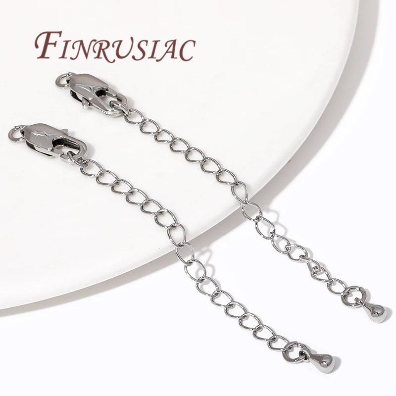 18K Gold Plated 6.5cm Extension Chain with Lobster Clasp | DIY Jewelry Finding Chain P3