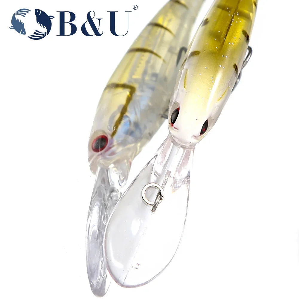 B&U 58mm Suspending Minnow Jerkbait – Bass Pike Swimbait Lure Suspending Minnow Lure P3