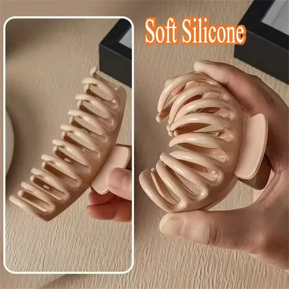 Soft Silicone Hair Claw Clip – Waterproof Crab Barrette Hair Claw Clip P3