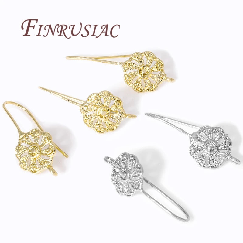 18K Gold Plated Earring Hooks – DIY Ear Wire Findings Earring Hooks Findings P3