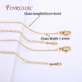 18K Gold Plated O Chain & Bead Chain for Necklace Making 49cm Jewelry Making Chain P3 18K Real Gold Plated 3 Pieces
