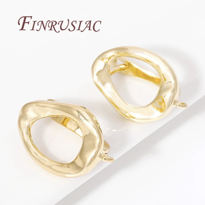 18K Gold Plated Baroque Earring Hooks for DIY Jewelry Making Earring Hook Findings P3