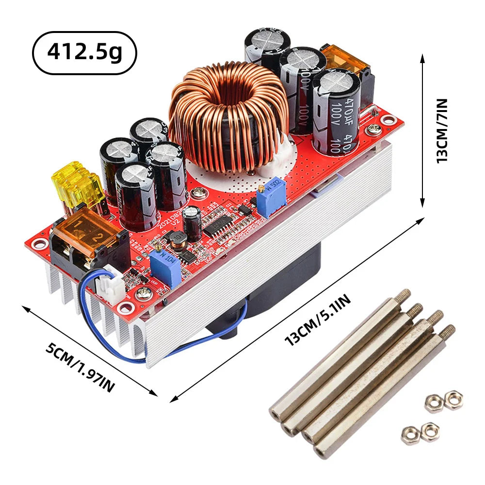 DC-DC Boost Converter 1200W/1500W/1800W – Adjustable Power Module DC-DC Boost Converter P3 1800W