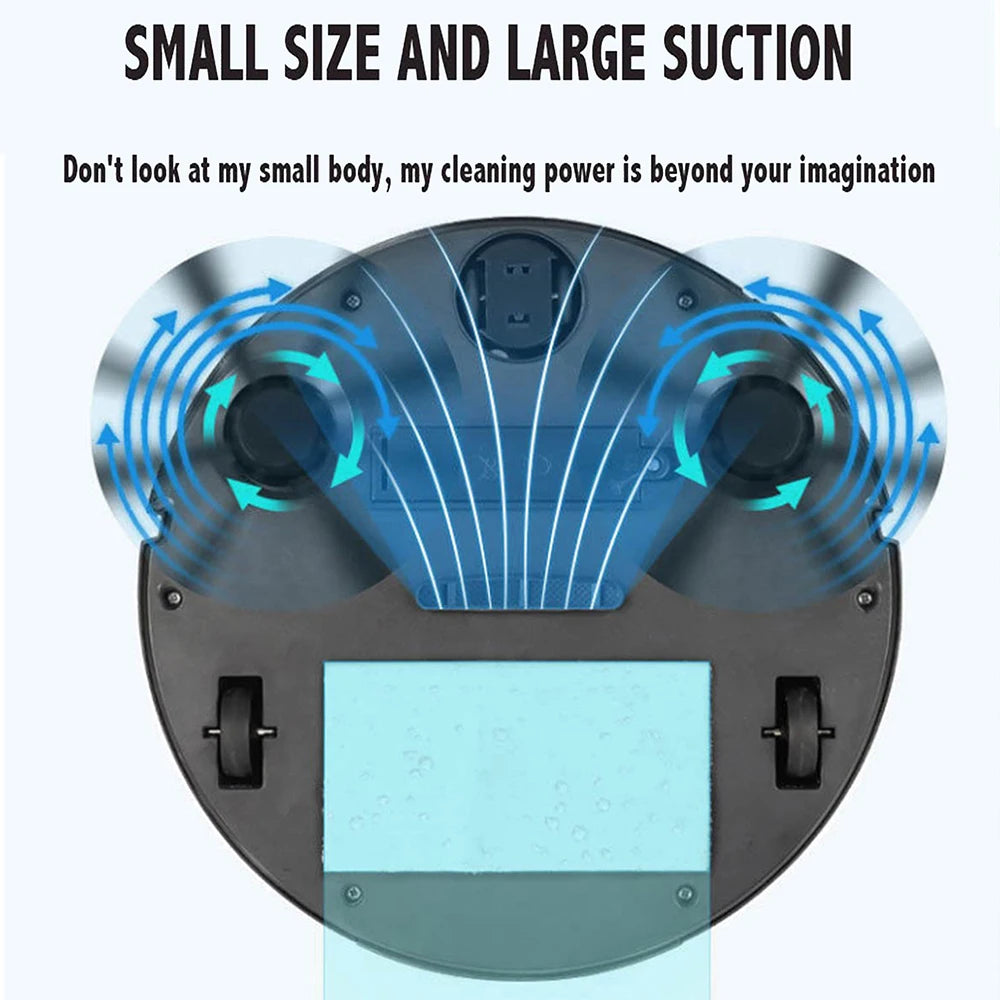 Donirt 3-in-1 Mini Robot Vacuum – Sweep, Mop & Suction Robot Vacuum Cleaner P3