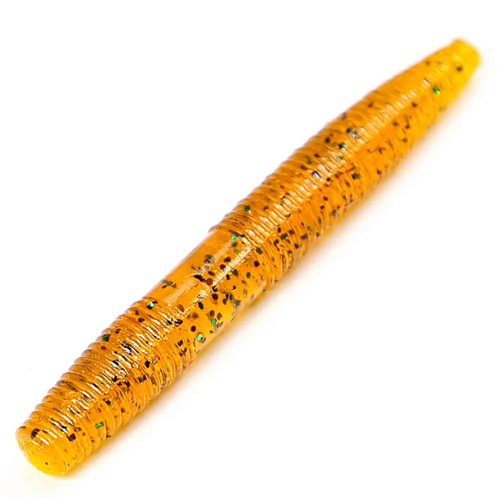 B&U Floating Senko Worm Soft Plastic Stickbait | Bass Perch Soft Plastic Lure P3 multi 10PCS-47mm-0.9g