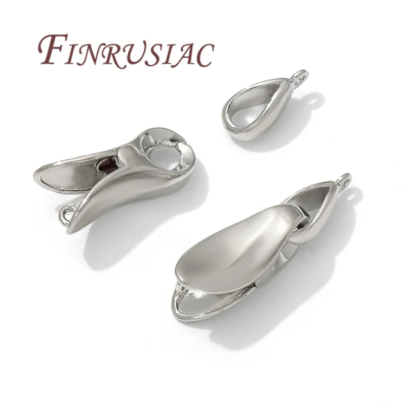 Rhodium Plated Jewelry Clasps & Connectors | DIY Bracelet Necklace Jewelry Clasps P3