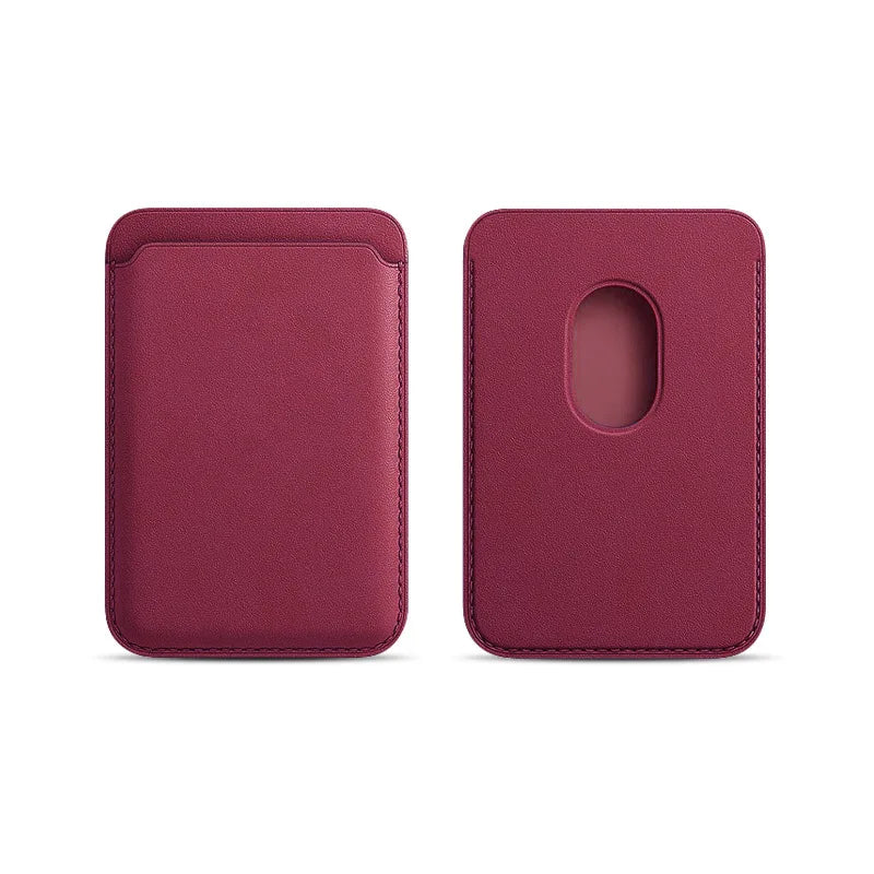 Magnetic PU Leather Card Holder Wallet for MagSafe iPhone Phone Card Wallet P3 S