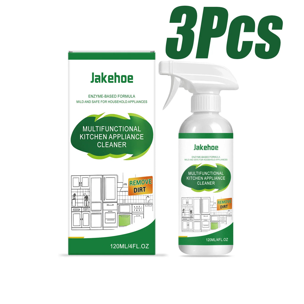 JAKEHOE Enzyme Kitchen Degreaser Spray | Multi-Surface Cleaner Kitchen Degreaser Spray P3 3 x 120ml Boxed
