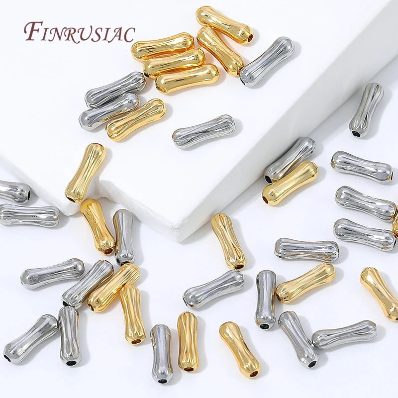 18K Gold Plated Bone Spacer Beads – DIY Jewelry Making Jewelry Spacer Beads P3