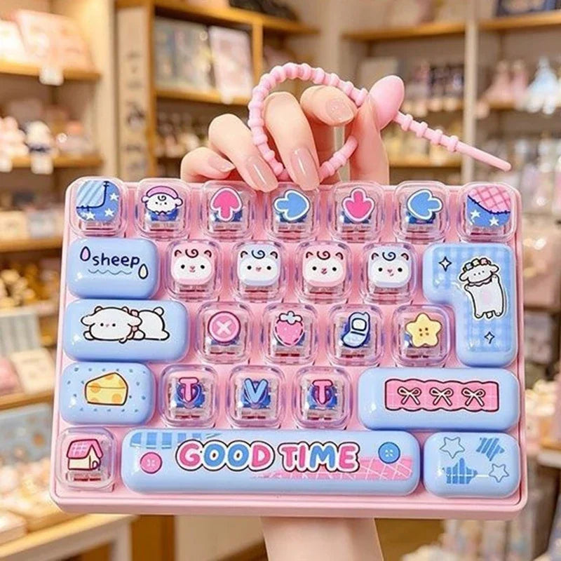 26-Key Fidget Keyboard Keychain Clicker Toy – Gift Pendant Fidget Keychain Toy P3