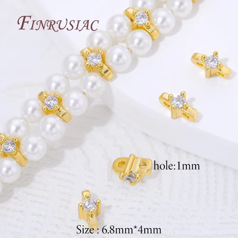 18K Gold Plated 2-Hole Spacer Beads | DIY Jewelry Making Jewelry Making Findings P3 18K Gold Plated 10 pieces