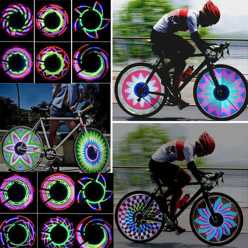 32 LED Bike Spoke Lights – 30 Patterns for 24" Wheels | IPX6 Bike Spoke Lights P3