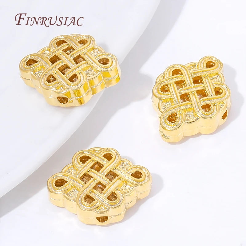 18K Gold Plated Chinese Knot Spacer Beads – DIY Jewelry Making Jewelry Spacer Beads P3