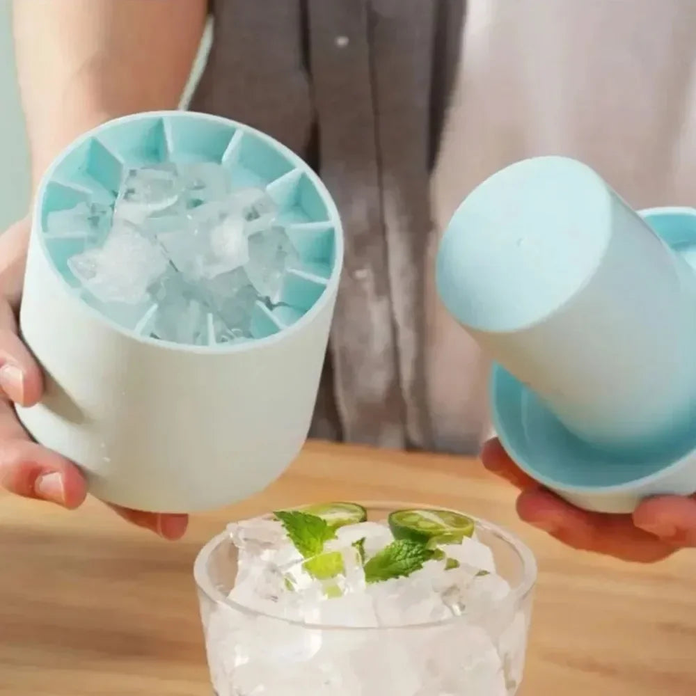 60-Grid Silicone Ice Cube Mold – Round Bucket Ice Maker Ice Cube Mold P3