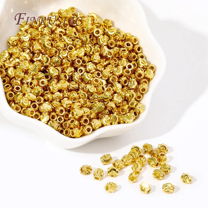 18K Gold Plated Lantern Spacer Beads – DIY Bracelet Jewelry Jewelry Spacer Beads P3