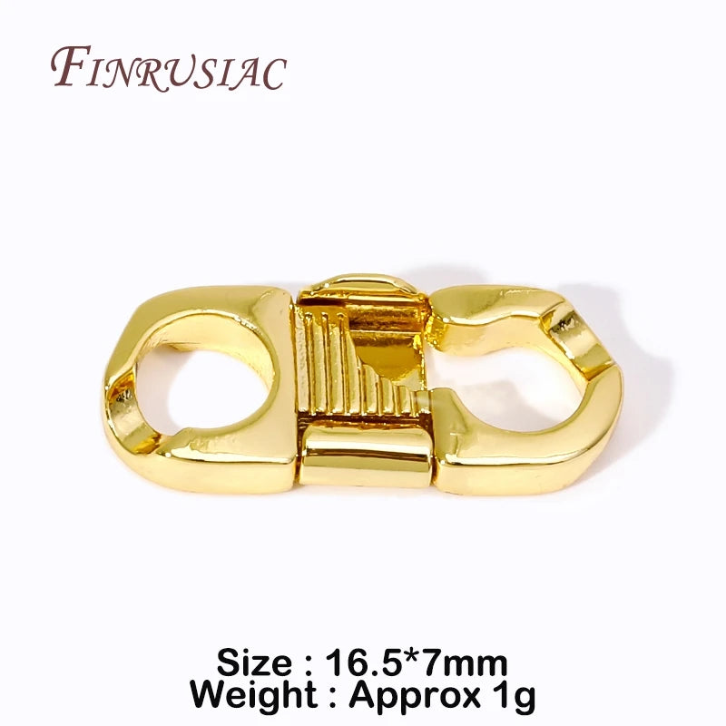 18K Gold Plated Pearl Necklace & Bracelet Clasp – DIY Jewelry Jewelry Clasp Finding P3 18K Gold Plated 2 Pieces
