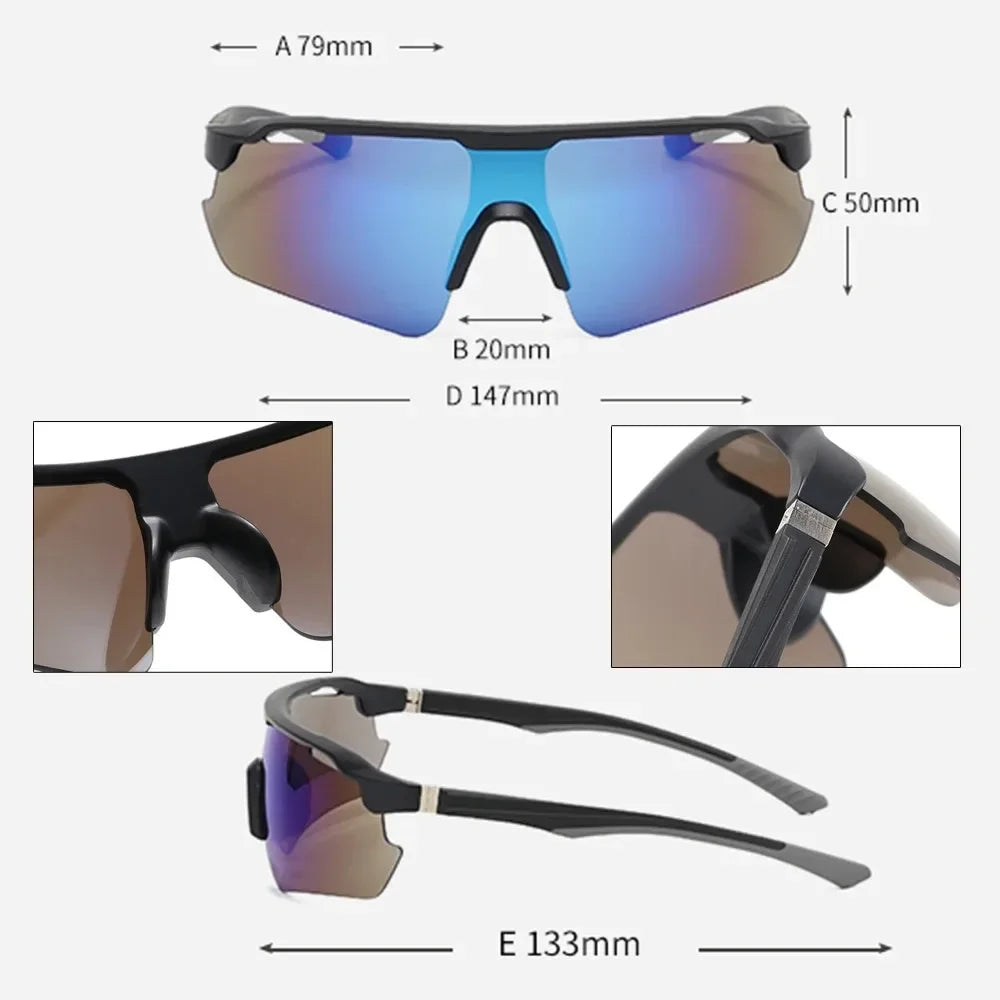 UV400 Cycling Sunglasses – Wind Resistant MTB Sports Eyewear Sports Sunglasses P3