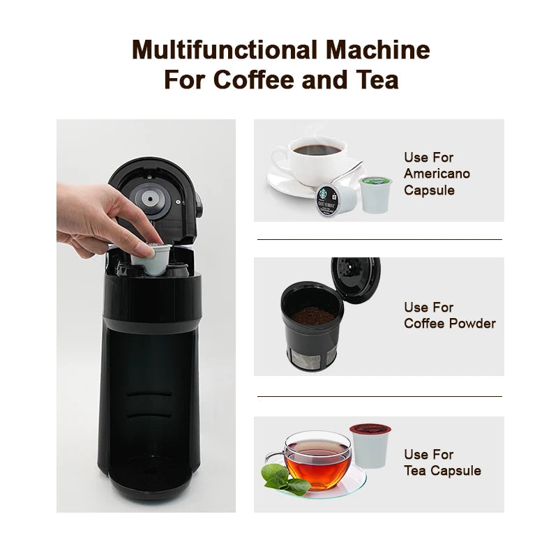DUTRIEUX 3-in-1 K-Cup Capsule Coffee Maker | Espresso Machine Capsule Coffee Maker P3