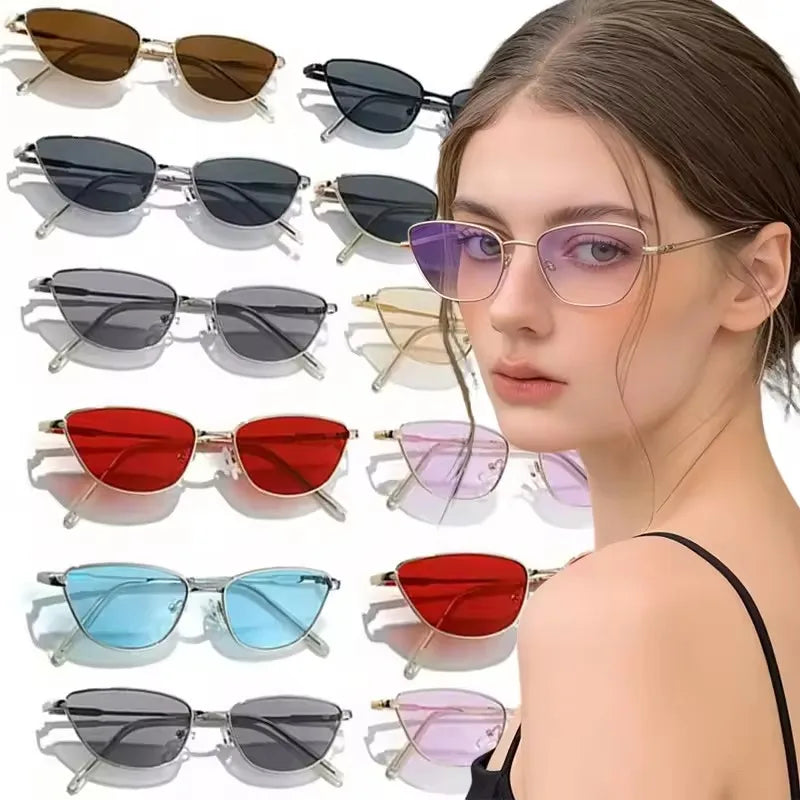 Retro Cat-Eye Sunglasses Women – UV Protection Metal Frame Cat-Eye Sunglasses P3
