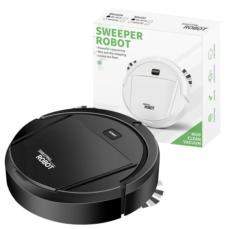 Donirt Robot Vacuum Cleaner – Smart Dry & Wet Sweeping Robot Vacuum Cleaner P3 Black