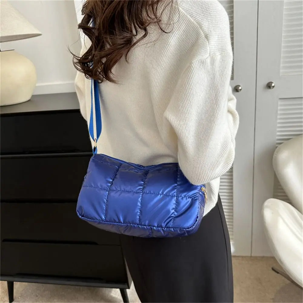 Women's Quilted Cloud Pleated Shoulder Bag | Elegant Messenger Quilted Shoulder Bag P3