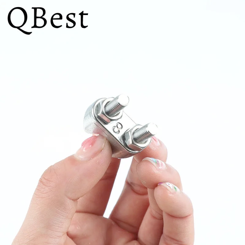 304 Stainless Steel U-Type Wire Rope Clips M2–M20 Rigging Clamps Wire Rope Clamp P3