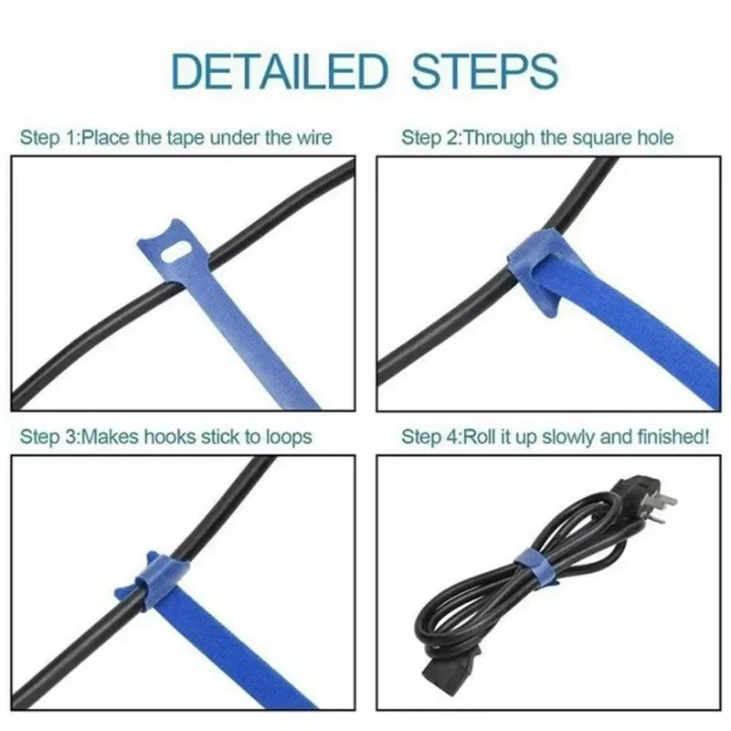 Nylon Wire Ties Cable Organizer Set – 10/30/50 Pack Cable Management Ties P3