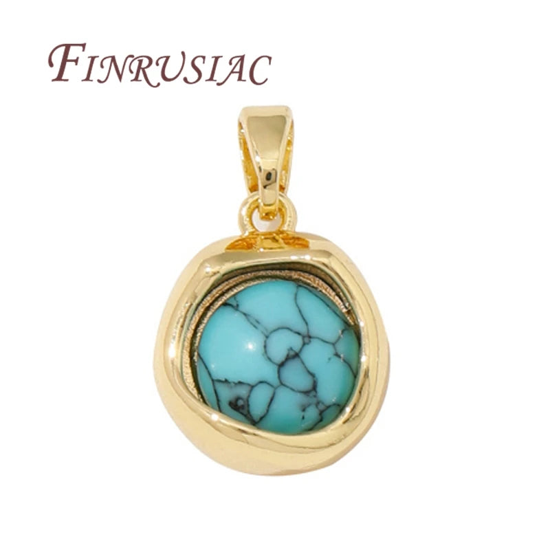 18K Gold Plated Brass Charm Pendants for DIY Jewelry Making Gold Charm Pendant P3