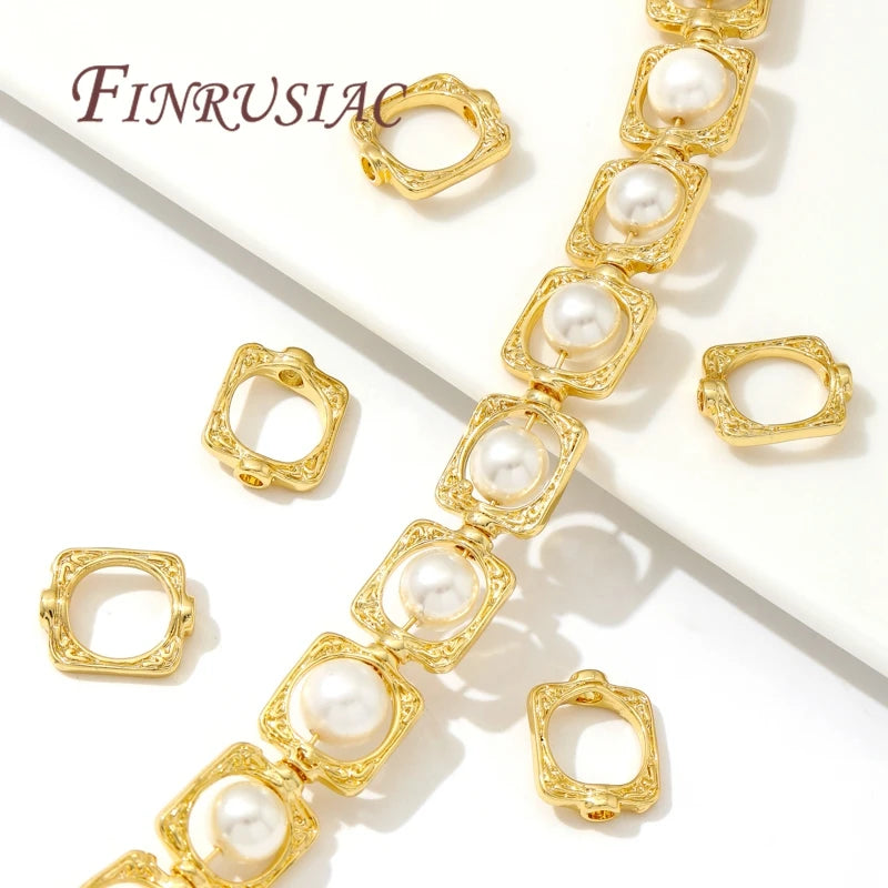 18K Gold Plated Brass Spacer Beads – DIY Bracelet Jewelry Making Jewelry Spacer Beads P3