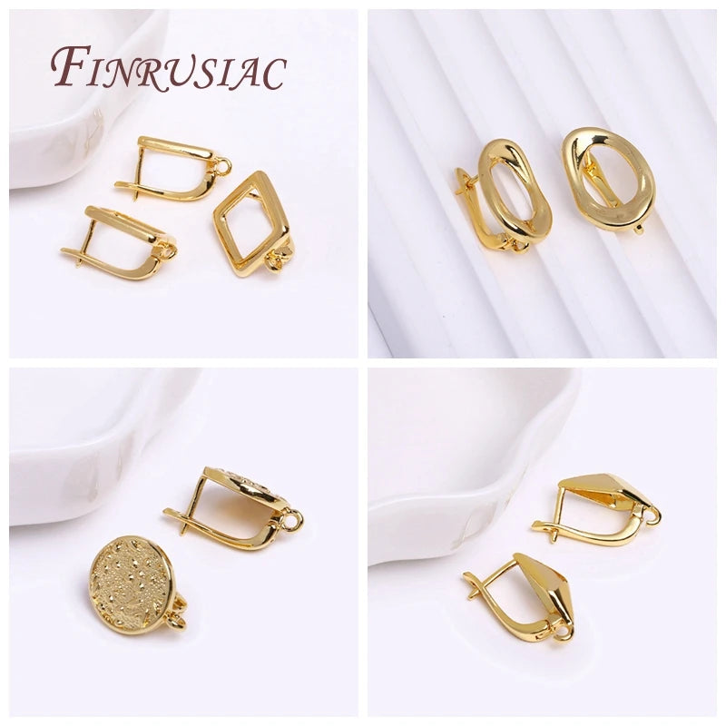 18K Gold Plated Earring Hooks & Clasps – DIY Jewelry Findings Earring Findings P3