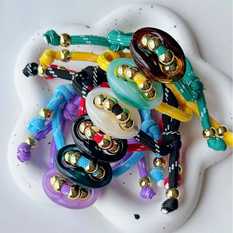 Colorful Pig Nose Beaded Woven Bracelet – Adjustable Women's Beaded Bracelet P3