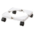 Heavy Duty Washing Machine Movable Base | 4 Caster Wheels Appliance Base Stand P3 White