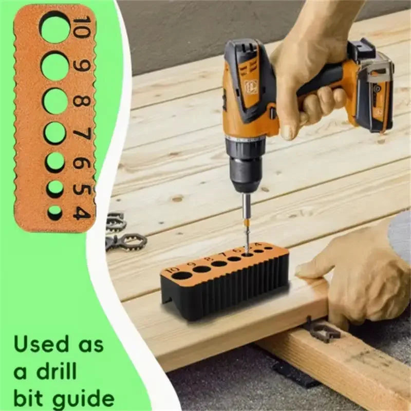 Precision Drill Guide Jig Block – 4–10mm Woodworking Locator Drill Guide Jig P3