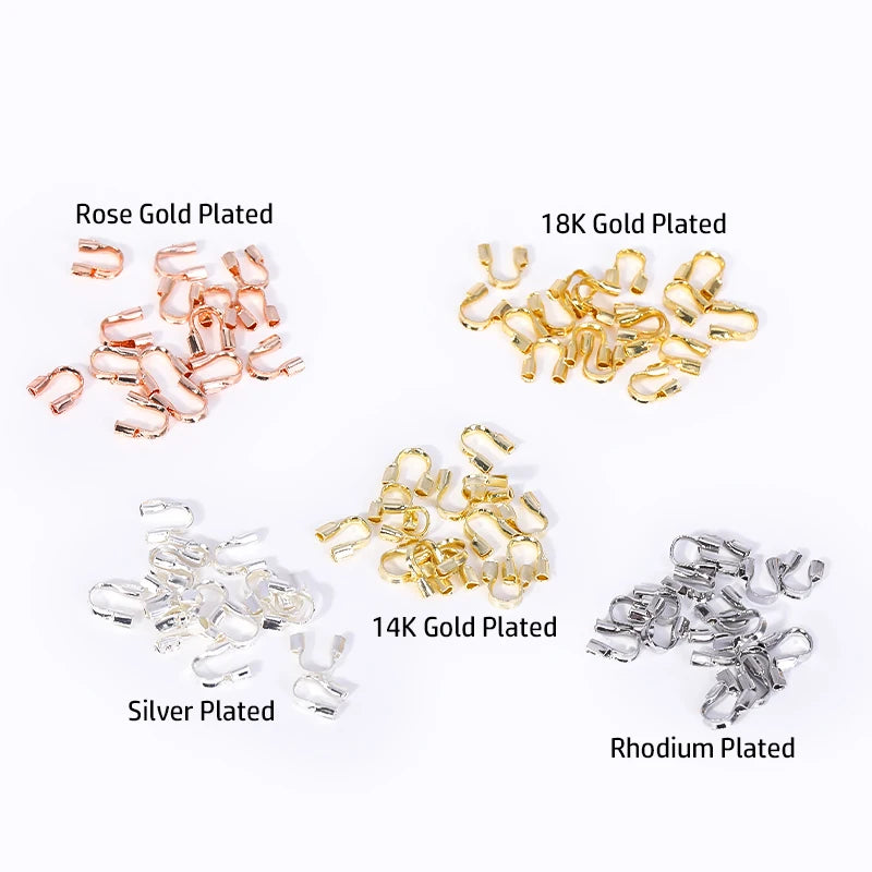 18K/14K Gold Plated Wire Guardian Cord Protectors | DIY Jewelry Jewelry Findings P3