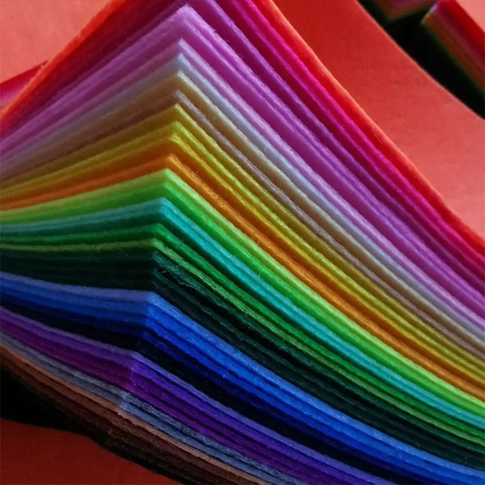 40-Pack Assorted Felt Fabric Sheets | 40 Colors DIY Craft Squares Felt Fabric Sheets P3
