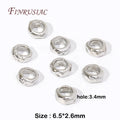 18K Gold Plated Hammered Spacer Beads – DIY Bracelet & Necklace Jewelry Making Beads P3 Rhodium Plated 20 Pieces