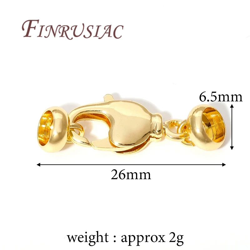 18K Gold Plated Lobster Clasp – DIY Bracelet & Necklace Findings Jewelry Clasp Findings P3 18K Real Gold Plated 4 pieces