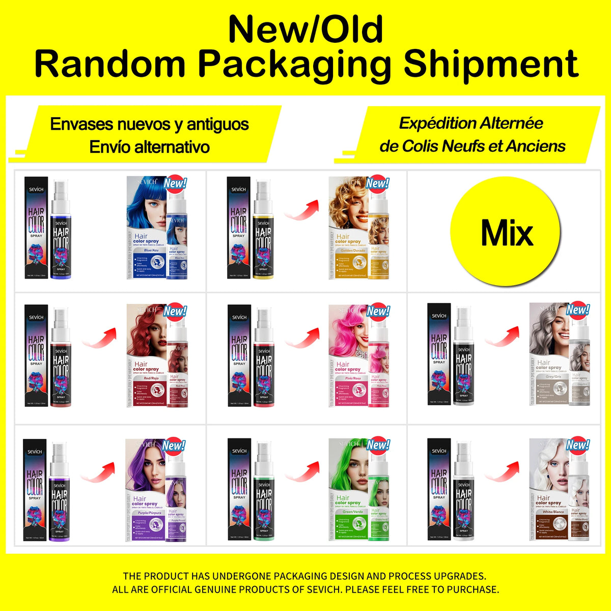 Sevich Temporary Hair Color Spray – Washable Chalk Dye Temporary Hair Color P3