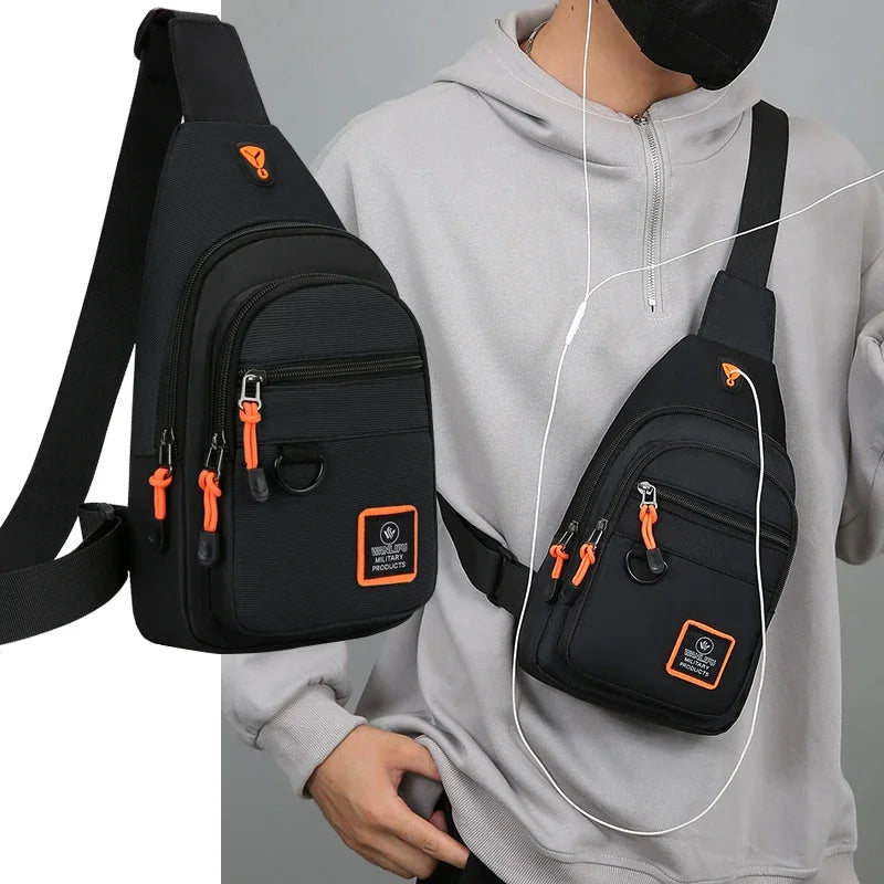 Men's Waterproof Crossbody Chest Bag | Hiking & Travel Crossbody Chest Bag P3