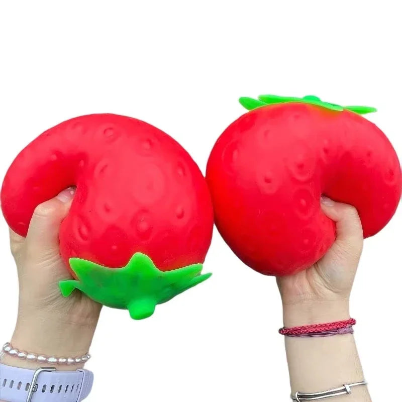 Giant Strawberry Squishy Toy – Slow Rising Fidget Squeeze Ball Fidget Squishy Toy P3