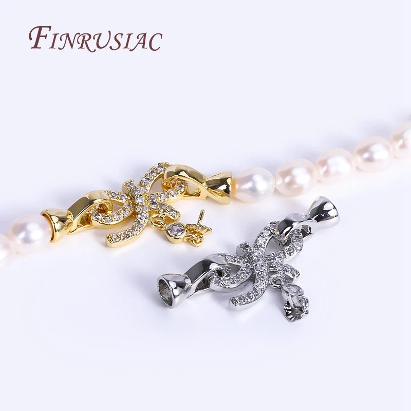 18K Gold Plated Bowknot Connector Clasp – DIY Jewelry Finding Jewelry Clasp Finding P3