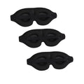 3D Sleep Eye Mask – Soft, Breathable & Light Blocking Sleep Eye Mask P3 Black 3Pcs