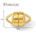 18K Gold Plated Magnetic Clasp 6x10mm – Bracelet & Necklace Magnetic Jewelry Clasp P3 18K Gold Plated 2 pieces