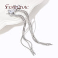 18K Gold Plated CZ Tassel Charm – Ball Chain Earring Findings Jewelry Making Findings P3 Rhodium Plated 2 pieces