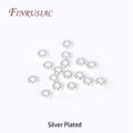 18K Gold Plated Brass Corrugated Spacer Beads | DIY Jewelry Jewelry Spacer Beads P3 Silver Plated 3mm-100 Pieces