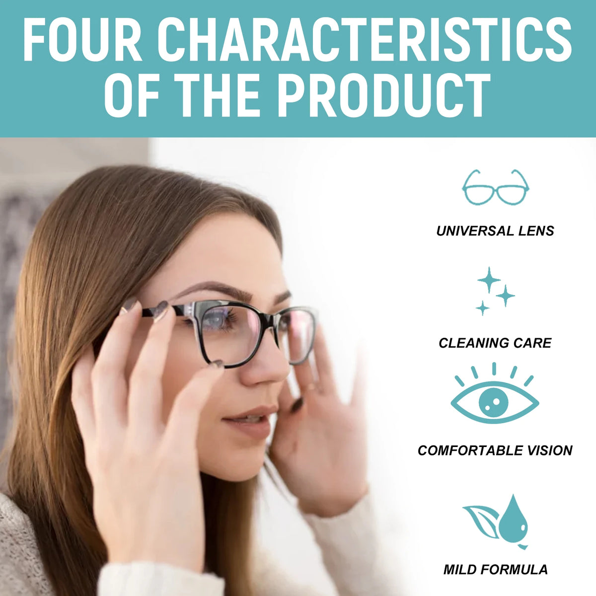 JAKEHOE Glasses Lens Cleaner Spray | Cleans & Restores Lenses Lens Cleaner Spray P3