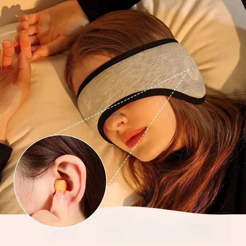 Blackout Sleep Eye Mask with Earplugs – Men & Women Sleep Eye Mask P3