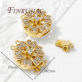 18K Gold Plated Box Safety Clasp – Bracelet & Necklace DIY Jewelry Clasp P3 18k Gold Plated 1 piece