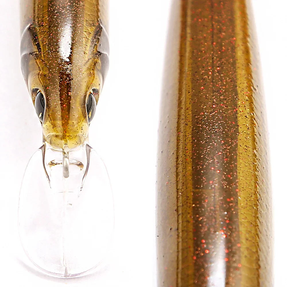 B&U M120F Saltwater Jerkbait Minnow Lure – Bass Pike Wobbler Fishing Lure P3